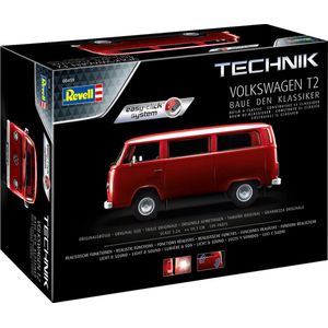 1:24 Revell 00459 Volkswagen VW T2 Bus - Technik - Easy Click System Plastic Modelbouwpakket