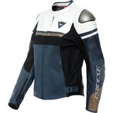 Dainese Rapida Lady Leather Jacket Black Iris White Tibetan Plat 46 - Maat - Jas