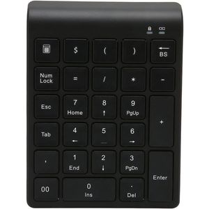 27 Toetsen Draadloos Numeriek Toetsenblok - Bluetooth-numpad Ondersteunt Sneltoetsen - Gamingtoetsenbord met Automatische Slaapfunctie voor Laptops en Tablets