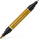 Faber-Castell tekenstift - Pitt Artist Pen - duo marker - 268 groen goud - FC-162168