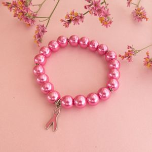 Jewellicious Designs Pretty Pink Pearls armband voor Pink Ribbon