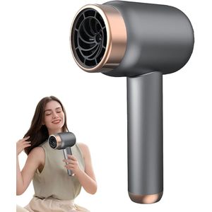 Fohn – Hair Dryer - Draagbare Föhn - Snoerloze haarstylingtool - Compacte föhn met drie snelheden - Voor hotelvakantie - zakenreizen - wandelen - sporten - studentenhuis - strand - Grijs