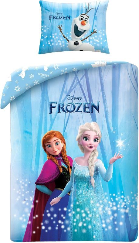 Disney - Frozen Dekbedovertrek Sisters - 140 x 200 cm - Katoen - Inclusief Sloop 70 x 90 cm