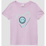 s.Oliver - T-Shirt - Katoen - Loose-fit - Smiley® Print
