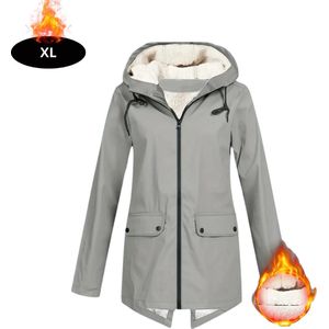 Bovista Windjas Dames - Parka - Lente & Herfst - Jas - Volwassen - Windjack - Windbreaker - Outdoor - Grijs - XL