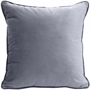 Decoratieve Velours Kussensloop 40x40cm - Zilverkleurig