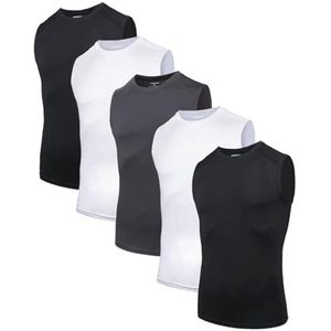 Heren Tanktops - Ademend Compressieshirt voor Sport en Fitness