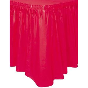 Wegwerp Tafelkleden - Robijn Rood - Tafelrok - 4,26m