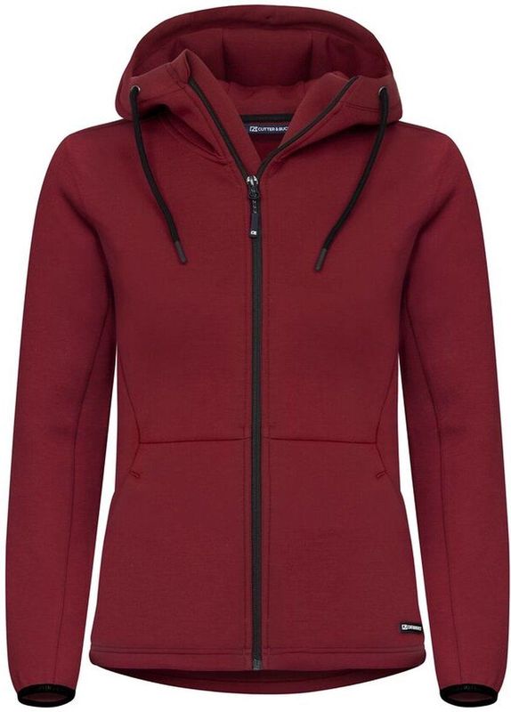 Cutter & Buck Pemberton Hood FZ Dames 358419 - Biker Rood - XS