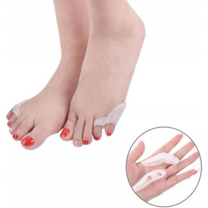 Dubbele Ring Teen Spreider met Bunionette Bescherming - Zacht Siliconen