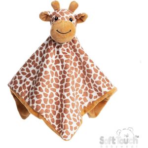 Soft Touch - Knuffeldoekje - Giraffe - Giraf - 36 Cm - Polyester - Off white met bruine spots