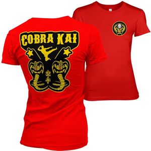 Cobra Kai Kickback Girly Tee Damen T-Shirt Red-S