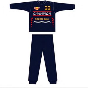 Fun2Wear - Pyjama Driver - Navy Blauw - Maat 128 - Jongens - Formule 1