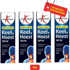 Lucovitaal - Keel Hoestspray - 4x 20 ml - Voordeelverpakking