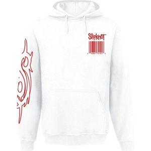 Slipknot - Wait & Bleed Barcode - Heren Trui met Capuchon - Wit
