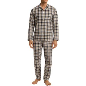 Hanro - Cozy Comfort - Pyjama Lang - Beige / Grijs / Zwart - 2-delig