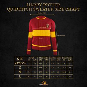 Cinereplicas Harry Potter - Gryffindor Quidditch Sweater / Griffoendor Zwerkbal Trui / Trui - XL