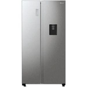 HISENSE Amerikaanse koelkast - RS711N4WCE - 2 dagen - Energieklasse E - 91 x 64,3 x 178,6 cm - RVS