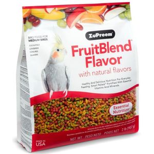 ZuPreem Fruitblend Medium 1kg - Papegaaienvoer- Parkietenvoer - Vogelvoer -