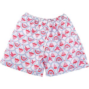 Emilie collection - zwembroek - wit - roze - standaard lengte