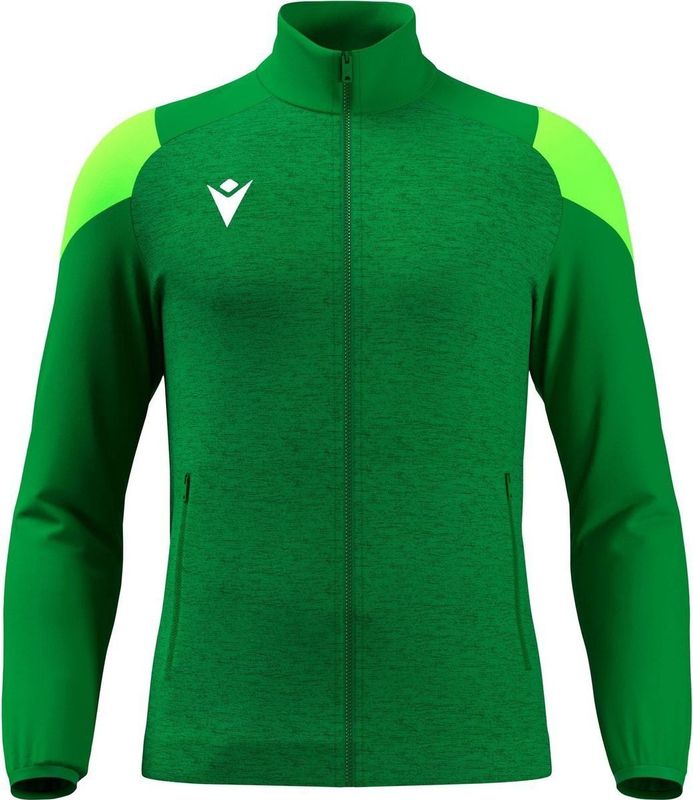 Macron Glory Vanir Top Full Zip Heren - Groen / Fluo Groen | Maat: 3XL
