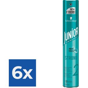 Junior Haarspray Strong 300 ml - Voordeelverpakking 6 stuks