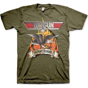 Top Gun Flying Eagle T-Shirt Olive-M