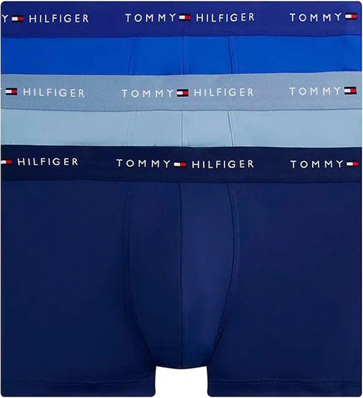 Tommy Hilfiger - Boxershorts - Blauw/Navy/Lichtblauw - 3 Pack