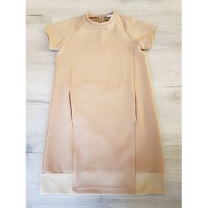 Jurk - tuniek - herfst/winter - meisjes - beige - maat 152/158