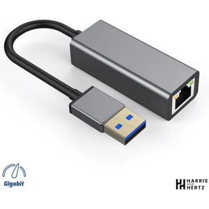 Harris and Hertz USB 3.0 naar Ethernet Adapter - 1000Mbps - RJ45