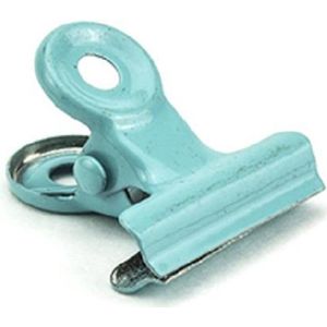 Papierklemmen - bulldogclip-  Lichtblauw 19mm - 10 Stuks