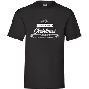 Christmas T-shirt, foute kerst T-shirt zwart L
