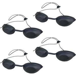 4 Stuks UV Tanning Goggles voor Veiligheidsbescherming tijdens LED-lichttherapie en UV-zonnebaden