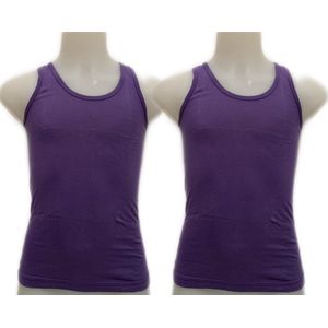 Embrator 2-stuks Jongens Hemdje paars maat 86/92