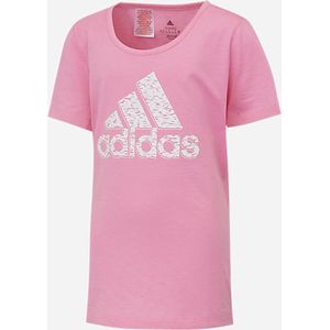 Adidas g logo t shirt junior bliss pink HS5277, maat 164