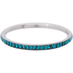 iXXXi JEWELRY - Vulring - Zilverkleurig - Zirkonia - Turquoise - maat 19