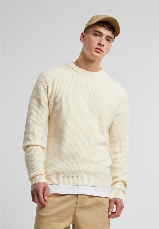 Urban Classics - Rib Basic Sweater/trui - XL - Creme