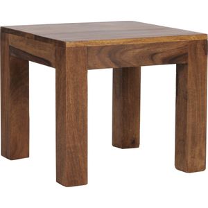 Rootz massief houten salontafel - woonkamertafel - sheeshamhout - handgemaakt - uniek ontwerp - 45 cm x 40 cm x 45 cm