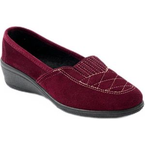 Loafers - Brede Leren Loafers - Met Elastiek