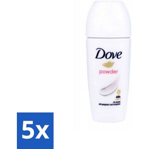 5 x Dove - Deodorant Roller - Powder Soft - Zacht en Verzorgend - 50 ml - Deodorant Kalmerend - Deodorant Fris