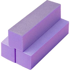 Nagel Polijstblok - Paars / Set 3 stuks | Nagelverzorging | Manicure | Fashion Favorite