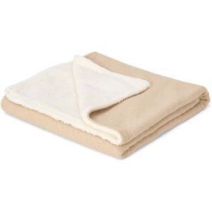 Gebreid Wiegdeken - Fleece - Beige - Essentials