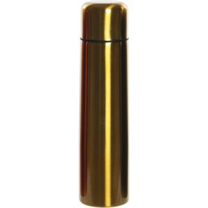 RVS thermosfles/isoleerfles goud met drukdop 920 ml - Dubbelwandig