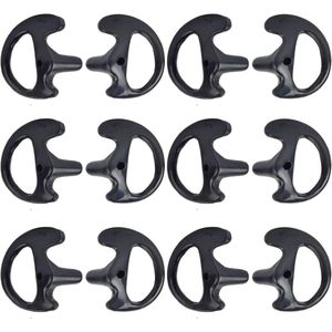 Vervangende Siliconen Oordopjes voor Twee-weg Radio's - 6 Paar - Comfortabel en Duurzaam