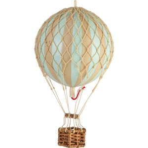Authentic Models - Luchtballon Floating The Skies - Luchtballon decoratie - Kinderkamer decoratie - Mint - Ø 8,5cm