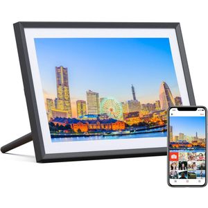 Digitale Fotolijst met Wifi - Fotolijsten - Frameo App - HD Kwaliteit - Zwart