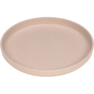 Lässig bord roze -  Cellulose- Polypropyleen - Ø 18 centimeter