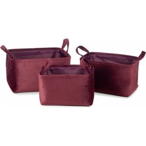 KidsDepot Billie Mand (Set Van 3) - Wine Red