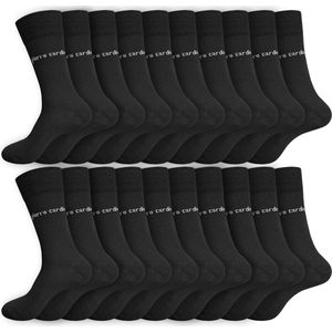 Pierre Cardin Katoenen Heren Sokken Zwart | 12 paar | Comfortabel en Duurzaam | Maten 39–46
