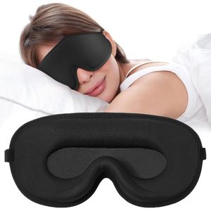 3D slaapmasker - totale lichtblokkering - ademend - 1 stuk
